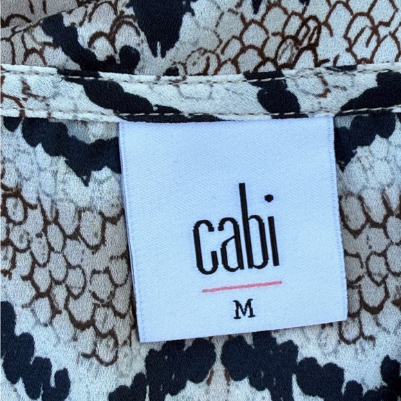 Cabi "Serpentine" split neck blouse - size M - Picture 4 of 4